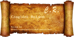 Czeglédi Roland névjegykártya
